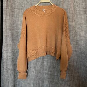 Free People Easy Street Crop Pullover Sweater
